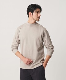 【WEB限定 WARDROBE SMART】クリア ガスコットン モックネック カットソー【抗菌・防臭】