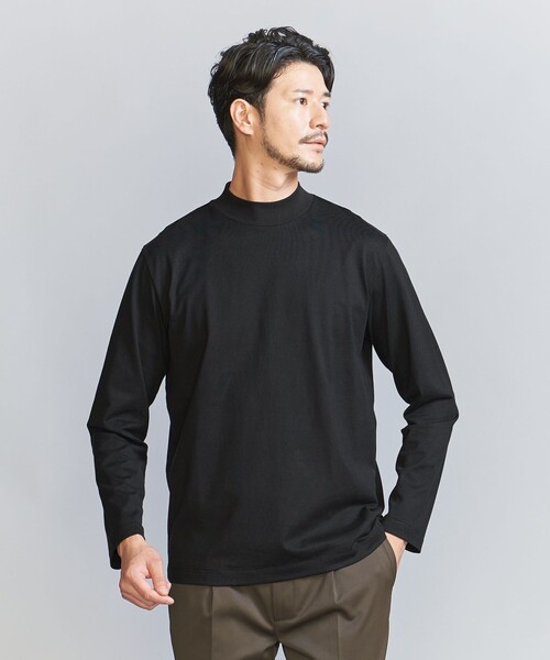 WEB限定 WARDROBE SMART】クリア ガスコットン モックネック