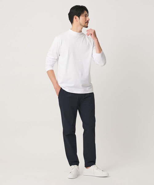 BEAUTY&YOUTH UNITED ARROWS(ビューティーアンドユースユナイテッドアローズ)の「【WEB限定 WARDROBE SMART】クリア ガスコットン モックネック カットソー【抗菌・防臭】(Tシャツ/カットソー・メンズ・ブラック/ホワイト/ネイビー/ダークグレー・XL/S/M/L)」の16枚目の写真