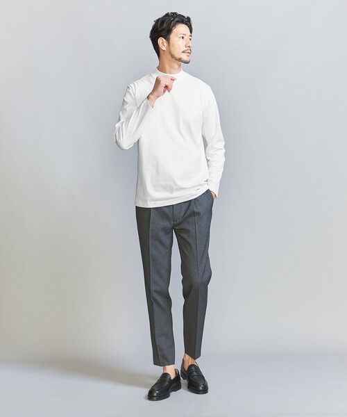 WEB限定 WARDROBE SMART】クリア ガスコットン モックネック