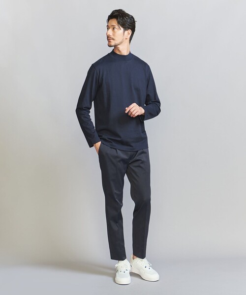 WEB限定 WARDROBE SMART】クリア ガスコットン モックネック