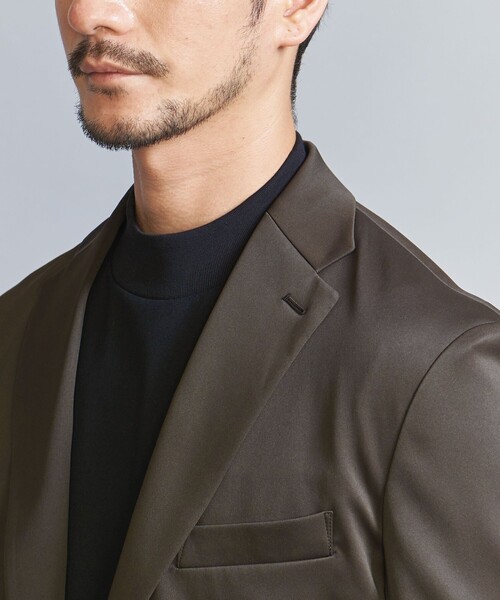 BEAUTY&YOUTH UNITED ARROWS（ビューティーアンドユースユナイテッドアローズ）の「【WEB限定 WARDROBE SMART】クリア ガスコットン モックネック カットソー【抗菌・防臭】（Tシャツ/カットソー・メンズ・ブラック/ホワイト/ネイビー/ダークグレー・XL/S/M/L）」の15枚目の写真