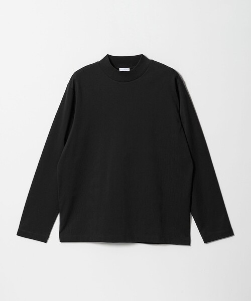 美品✦BRIEFING ✦ モックネックシャツ ✦ブラック ✦S WEB限定 WARDROBE SMART】クリア ガスコットン モックネック