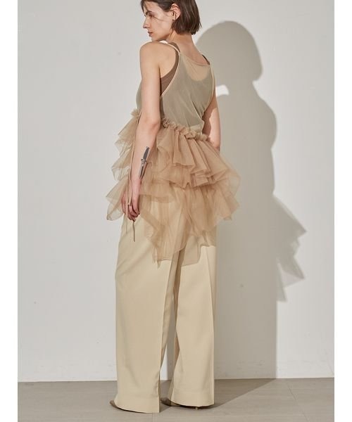 【今だけ値下げ！未使用タグ付き】styling/ フリルチュール2wayトップス styling/フリルチュール2WAYトップス