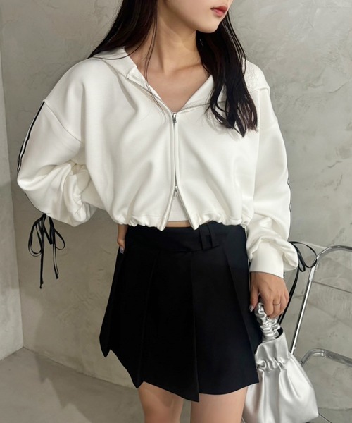 one after another NICE CLAUP（ワンアフターアナザーナイスクラップ）の「プリーツミニスカート【S/Mサイズ】（スカート・レディース・ベージュ系その他/杢グレー/ブラウン系その他/ブラック・MEDIUM/SMALL）」の10枚目の写真