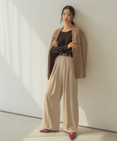 Whim Gazette ◆ 2025SS シアーベロアバックシャンカットソー シアーベロアバックシャンカットソー | Whim Gazette(ウィム ガゼット