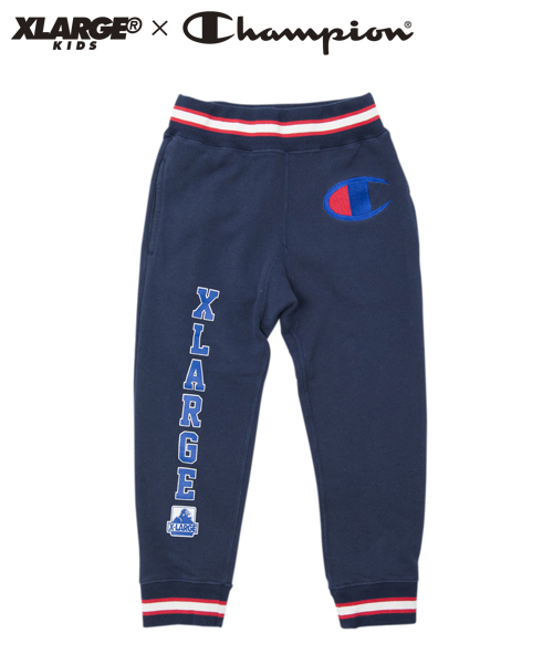 XLARGE KIDS(エクストララージキッズ)の「Champion SWEAT PANTS(その他パンツ・キッズ・アッシュ/ネイビー・7T/5T/8T)」の2枚目の写真