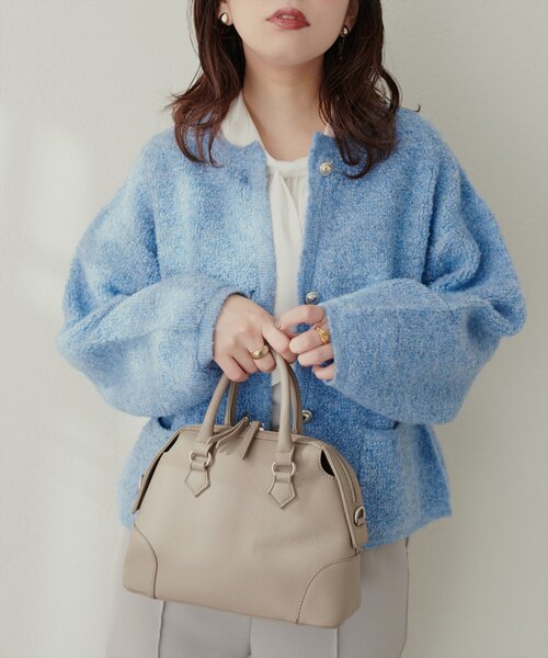 natural couture（ナチュラルクチュール）の「モコモコボアニットジャケット（その他アウター・レディース・ベージュ/ピンク/ブルー/チャコールグレー/アイボリー・FREE）」の20枚目の写真