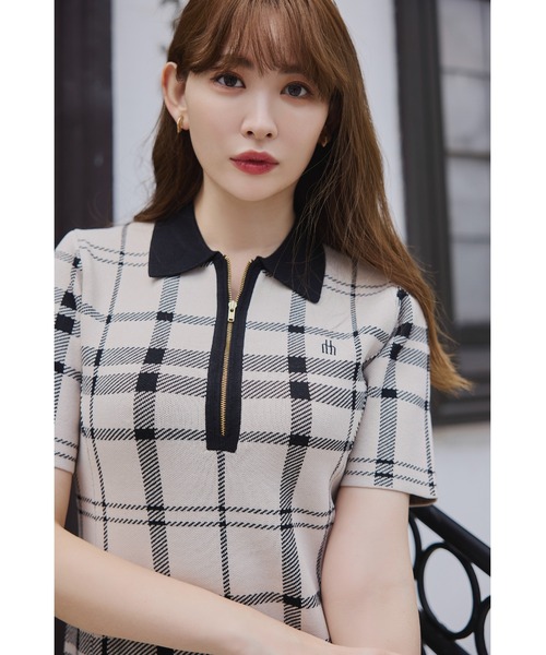 Trois Logo Knit Mini Dress