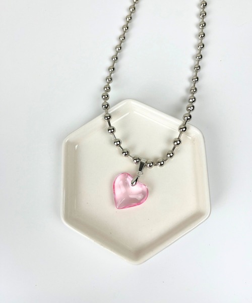 sevens(セブンズ)の「【sevens】ボールチェーンBIGハートネックレス(ネックレス・レディース・ブラック/レッド/クリア/ブラック系その他/ピンク・FREE)」の18枚目の写真