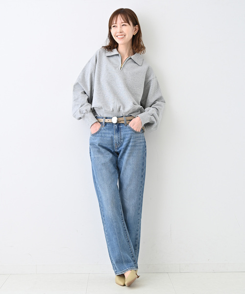 SLOBE IENA(スローブイエナ)の「SLOBE ラウンドバックルベルト(ベルト・レディース・ブラック/ベージュ系その他・FREE)」の6枚目の写真