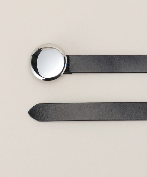 SLOBE IENA(スローブイエナ)の「SLOBE ラウンドバックルベルト(ベルト・レディース・ブラック/ベージュ系その他・FREE)」の10枚目の写真