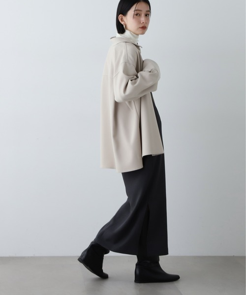 N.(N. Natural Beauty Basic)(エヌエヌナチュラルビューティーベーシック)の「◆【セットアップ対応】オーバーサイズシャケット(シャツ/ブラウス・レディース・ブルー系その他/ベージュ・MEDIUM)」の10枚目の写真