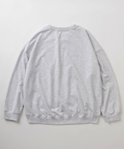 CONVERSE(コンバース)の「【CONVERSE/コンバース】ブランドネーム サガラ刺繍&アップリケ ワッペンデザイン ワイドシルエット クルーネックスウェット/トレーナー(スウェット・レディース・ホワイト/アッシュグレー/ネイビー/オレンジ/ブルー/ライトグリーン/ヘザーグレー/スミクロ・M/L)」の10枚目の写真