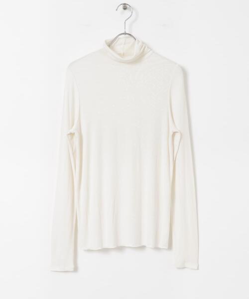 ITEMS URBANRESEARCH（アイテムズ アーバンリサーチ）の「リブタートルネックカットソー（Tシャツ/カットソー・レディース・ブラック/オフホワイト/ブルー/グレー系その他・FREE）」の7枚目の写真