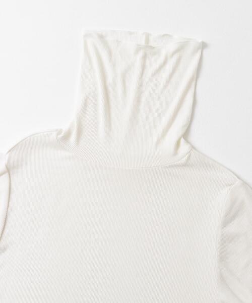 ITEMS URBANRESEARCH（アイテムズ アーバンリサーチ）の「リブタートルネックカットソー（Tシャツ/カットソー・レディース・ブラック/オフホワイト/ブルー/グレー系その他・FREE）」の8枚目の写真