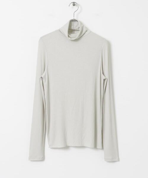 ITEMS URBANRESEARCH（アイテムズ アーバンリサーチ）の「リブタートルネックカットソー（Tシャツ/カットソー・レディース・ブラック/オフホワイト/ブルー/グレー系その他・FREE）」の12枚目の写真