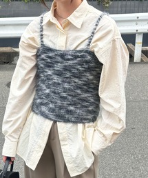 シャギーニットキャミビスチェ
