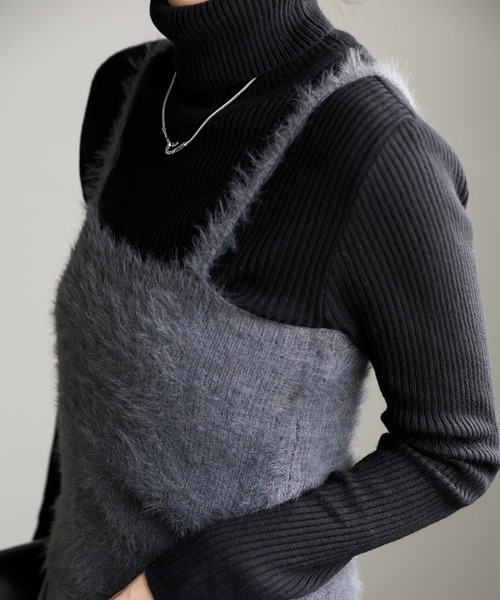 select MOCA（セレクトモカ）の「シャギーニットキャミビスチェ