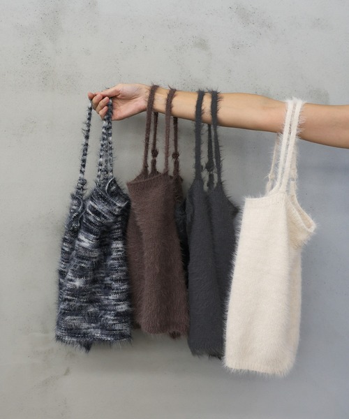 セール】シャギーニットキャミビスチェ（ベスト）｜select MOCA