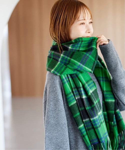 JOURNAL STANDARD(ジャーナルスタンダード)の「《追加》Cashmere ストール(ストール/ショール・レディース・ブラック/サックスブルー/グリーン/ウッド/レッド系その他/チャコールグレー/ブルー/ベージュ・FREE)」の13枚目の写真