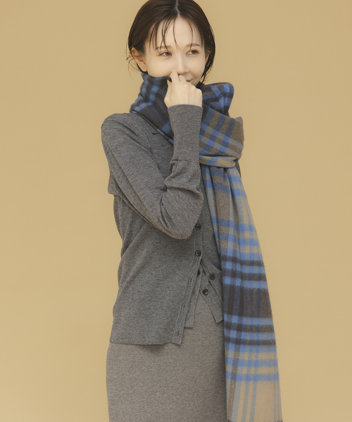 JOURNAL STANDARD(ジャーナルスタンダード)の「《追加》Cashmere ストール(ストール/ショール・レディース・ブラック/サックスブルー/グリーン/ウッド/レッド系その他/チャコールグレー/ブルー/ベージュ・FREE)」の17枚目の写真