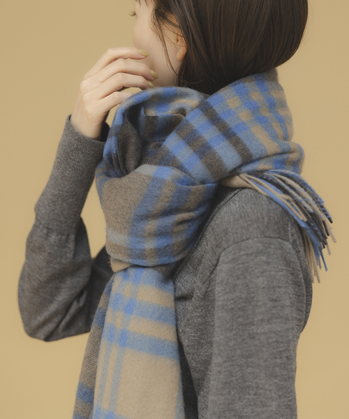 JOURNAL STANDARD(ジャーナルスタンダード)の「《追加》Cashmere ストール(ストール/ショール・レディース・ブラック/サックスブルー/グリーン/ウッド/レッド系その他/チャコールグレー/ブルー/ベージュ・FREE)」の18枚目の写真