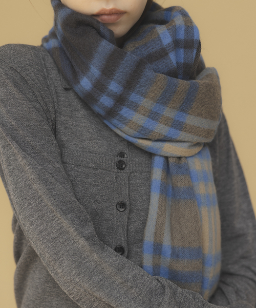 JOURNAL STANDARD(ジャーナルスタンダード)の「《追加》Cashmere ストール(ストール/ショール・レディース・ブラック/サックスブルー/グリーン/ウッド/レッド系その他/チャコールグレー/ブルー/ベージュ・FREE)」の19枚目の写真