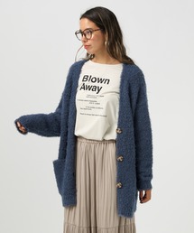 BAYFLOW | [ゆるっとしたサイズ感]フェザーヤーンニットカーディガン(カーディガン/ボレロ)