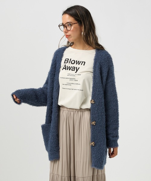 BAYFLOW [ゆるっとしたサイズ感]フェザーヤーンニットカーディガン BAYFLOW（ベイフロー）の「[ゆるっとしたサイズ感]フェザー