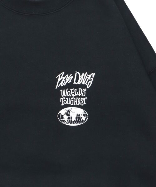 BEN DAVIS(ベンデイビス)の「【BEN DAVIS(ベンデイビス)】WORLD'S CREW / オーバーサイズ スウェット クルーネック(スウェット・メンズ・アッシュグレー/ブラック/ライトブルー/ピンク・MEDIUM/LARGE/X-LARGE)」の6枚目の写真