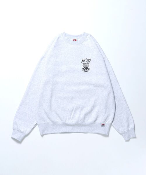 BEN DAVIS(ベンデイビス)の「【BEN DAVIS(ベンデイビス)】WORLD'S CREW / オーバーサイズ スウェット クルーネック(スウェット・メンズ・アッシュグレー/ブラック/ライトブルー/ピンク・MEDIUM/LARGE/X-LARGE)」の9枚目の写真