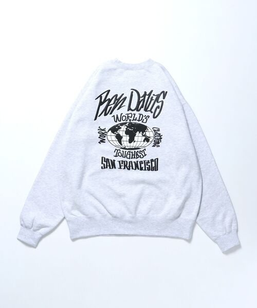 BEN DAVIS(ベンデイビス)の「【BEN DAVIS(ベンデイビス)】WORLD'S CREW / オーバーサイズ スウェット クルーネック(スウェット・メンズ・アッシュグレー/ブラック/ライトブルー/ピンク・MEDIUM/LARGE/X-LARGE)」の11枚目の写真