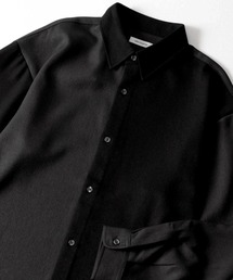 URBAN COLLECTION ウール調切替シャツ
