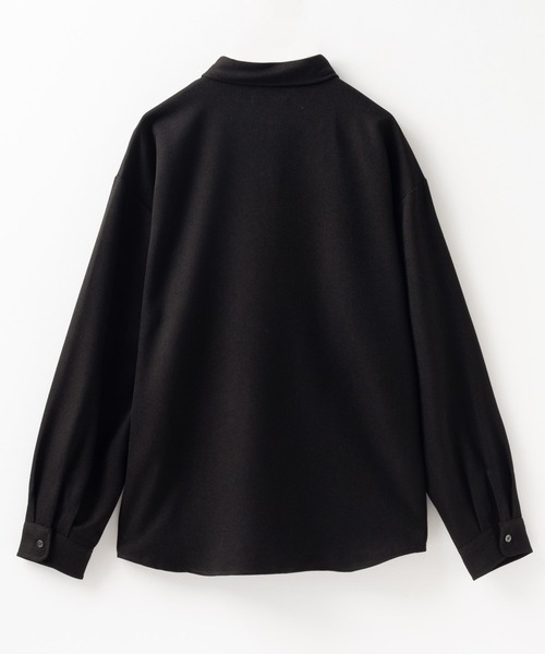 URBAN COLLECTION(アーバンコレクション)の「URBAN COLLECTION ウール調切替シャツ(シャツ/ブラウス・メンズ・ダークグレー/ネイビー/ブラック/グレー・M/L/XL)」の9枚目の写真
