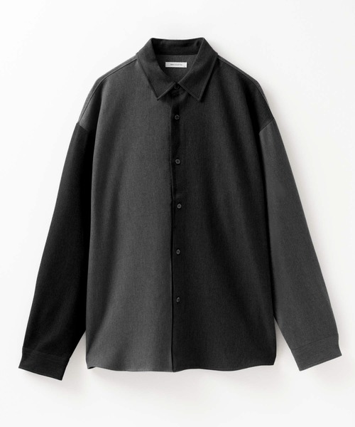 URBAN COLLECTION(アーバンコレクション)の「URBAN COLLECTION ウール調切替シャツ(シャツ/ブラウス・メンズ・ダークグレー/ネイビー/ブラック/グレー・M/L/XL)」の5枚目の写真