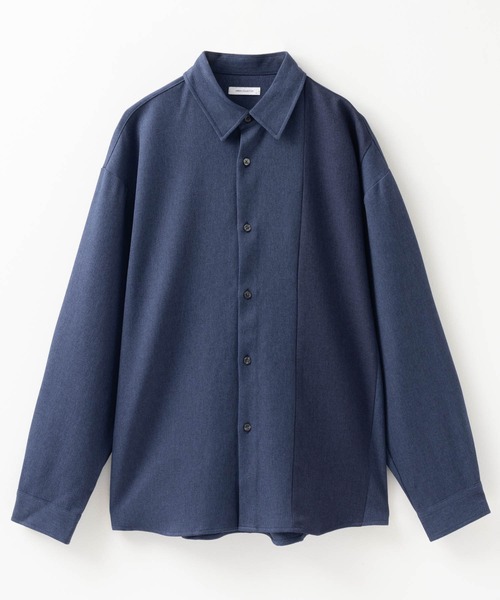 URBAN COLLECTION(アーバンコレクション)の「URBAN COLLECTION ウール調切替シャツ(シャツ/ブラウス・メンズ・ダークグレー/ネイビー/ブラック/グレー・M/L/XL)」の12枚目の写真