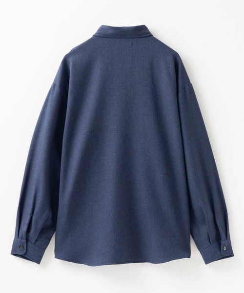 URBAN COLLECTION(アーバンコレクション)の「URBAN COLLECTION ウール調切替シャツ(シャツ/ブラウス・メンズ・ダークグレー/ネイビー/ブラック/グレー・M/L/XL)」の13枚目の写真