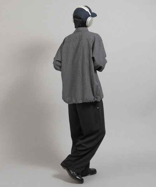 Perushu(ペルーシュ)の「レトロチェック刺繍シャツ(シャツ/ブラウス・メンズ・ブラック/ブラウン/グリーン/オレンジ・MEDIUM/LARGE)」の13枚目の写真