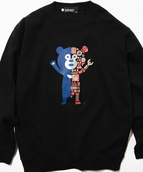 【セール】The Wonderful! design works. / メカ ベアー クルーネック スウェット（スウェット）｜The Wonderful! design works（ザワンダフルデザインワークス） 5,498円