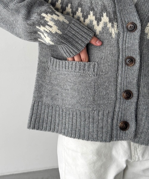 セール】El mar ノルディックニットカーディガン（カーディガン/ボレロ