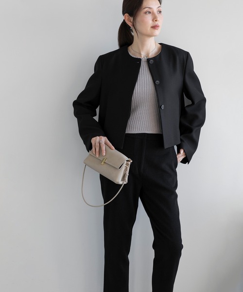 セール】【DECADE CLASSIC】ウール ショート丈ノーカラー