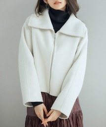 SAISON DE PAPILLON | ダブルフェイスショート丈コート(その他アウター)