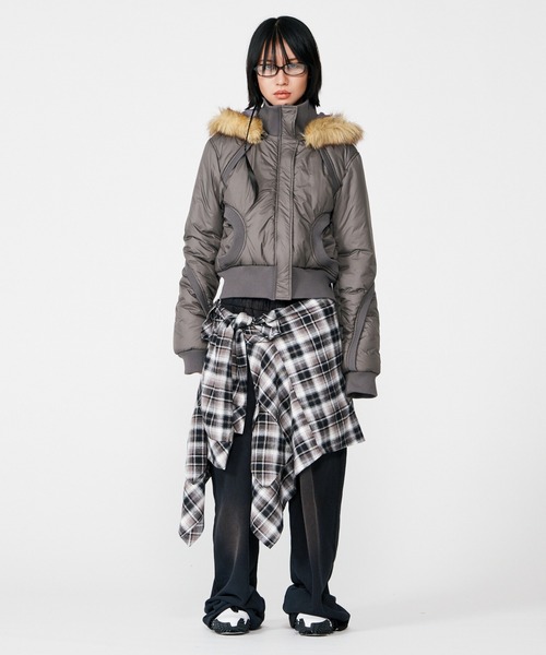 ジャケット・アウター BEEDEN SWITCHING RIB 2WAY PUFFER JACKET BEEDEN SWITCHING RIB 2WAY PUFFER JACKET