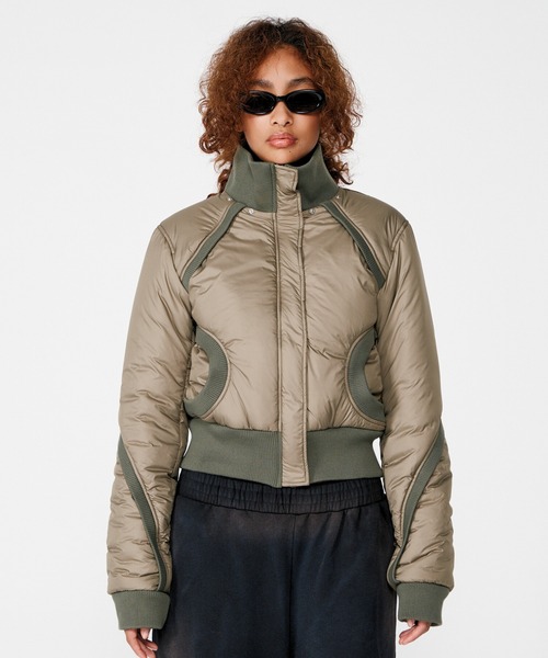 ジャケット・アウター beeden SWITCHING RIB 2WAY PUFFER JACKET BEEDEN SWITCHING RIB 2WAY PUFFER JACKET