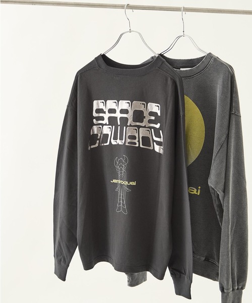 【セール】【JAMIROQUAI / ジャミロクワイ 】別注 silver foil logo ロンTEE（Tシャツ/カットソー）｜B.C STOCK（ベーセーストック） 5,775円