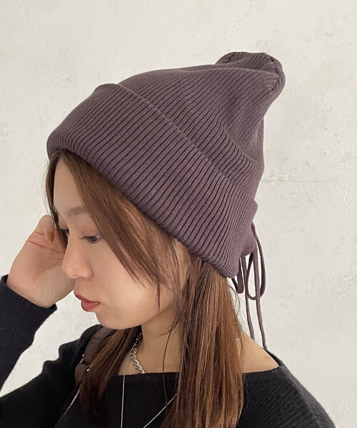 GIUNON ribbon knit cap / リボンニットキャップ ribbon knit cap