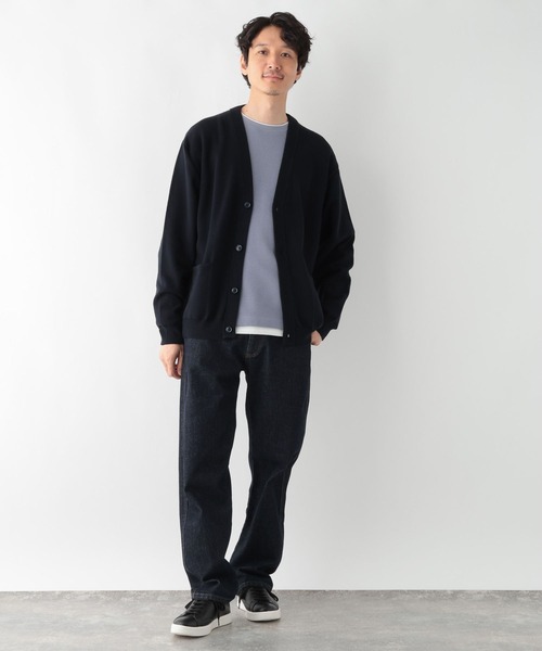 GLOBAL WORK（グローバルワーク）の「裏起毛クルーネックレイヤー/116318（Tシャツ/カットソー・メンズ・ベージュ/グレー/グリーン/パープル/ネイビー・SMALL/X-LARGE/LARGE/MEDIUM）」の21枚目の写真