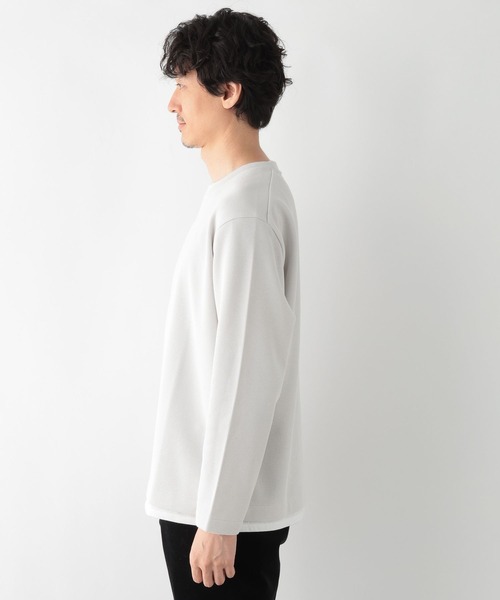 セール】裏起毛クルーネックレイヤー/116318（Tシャツ/カットソー