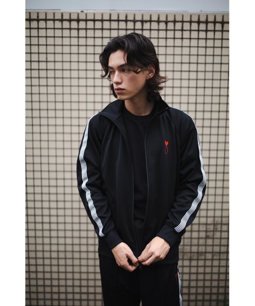MAISON HONORE（メゾンオノレ）の「Tiphanie-SideLineZip（ブルゾン・メンズ・ブラック×ブルー/ブラック×レッド/ホワイト×レッド・X-LARGE/LARGE/SMALL/MEDIUM）」の8枚目の写真